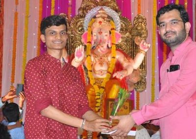 ઝાલાવાડ કા રાજા ગણપતિ મહોત્સવ 2022 માં ત્રીજા દિવસની મહા આરતી માં.