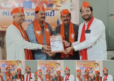 પ્રાથમિક સદસ્યતા અભિયાન અંતર્ગત વઢવાણ વિધાનસભા વિસ્તારમાંથી 551 પ્રાથમિક સદસ્યો બનાવી.