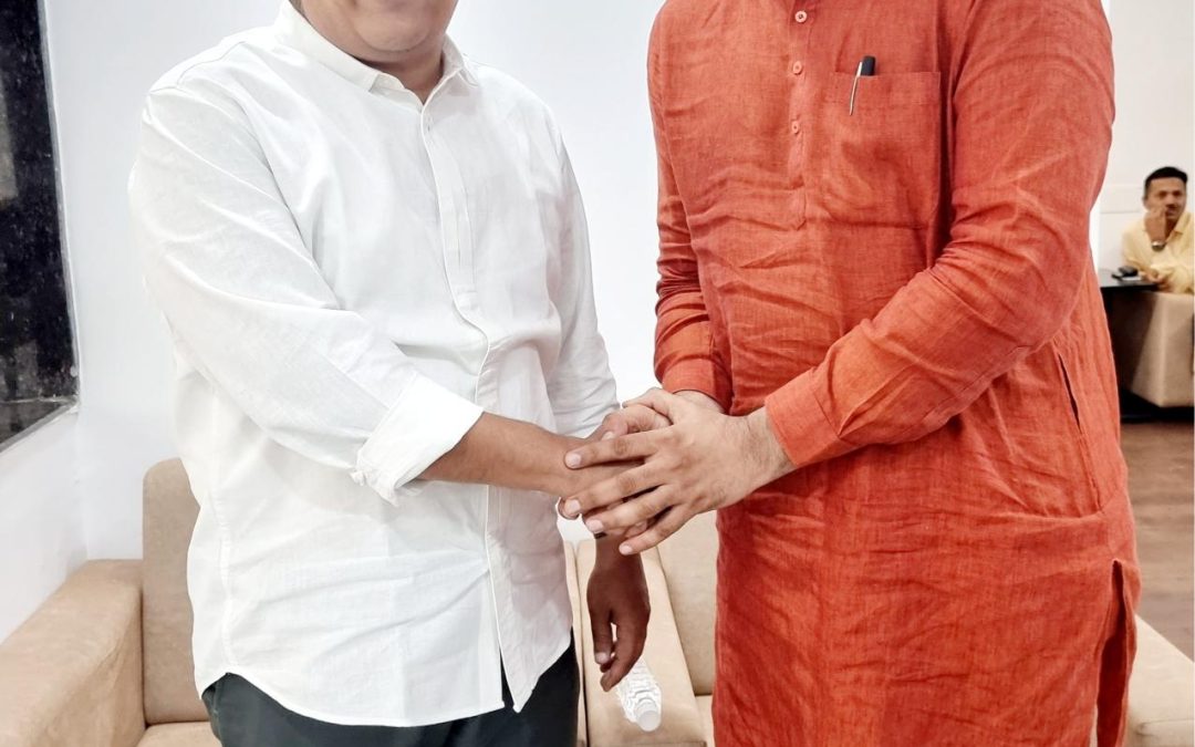 શ્રી હર્ષ સંઘવી સાહેબ સાથે મુલાકાત.