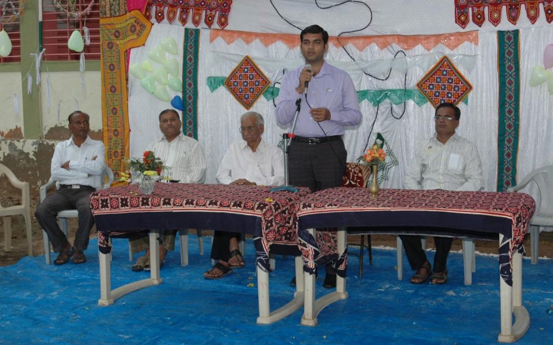 એમે.એન. દોશી શાળામાં સ્પીચ આપી