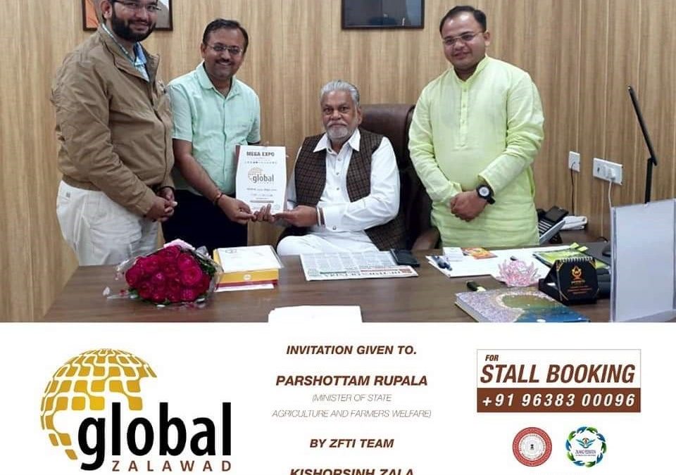 Global Zalawad Invitation to Parshottam Rupala Sir.